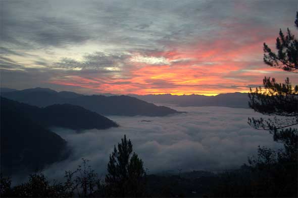 Philippines Sagada Kiltepan and the Rock Valley Sunrise