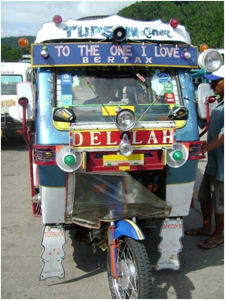 Philippines Transport A motorella at Benoni Port, Camiguin